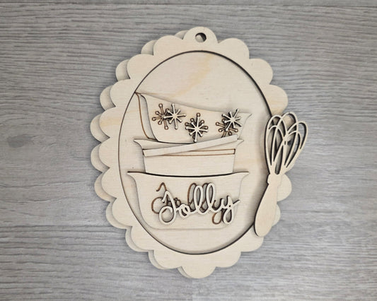 Christmas Cooking Dishes Ornament | #5356