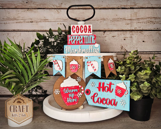 Hot Cocoa Winter Tier Tray | #100121
