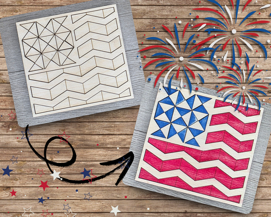 Patriotic Flag Quilt | #5070