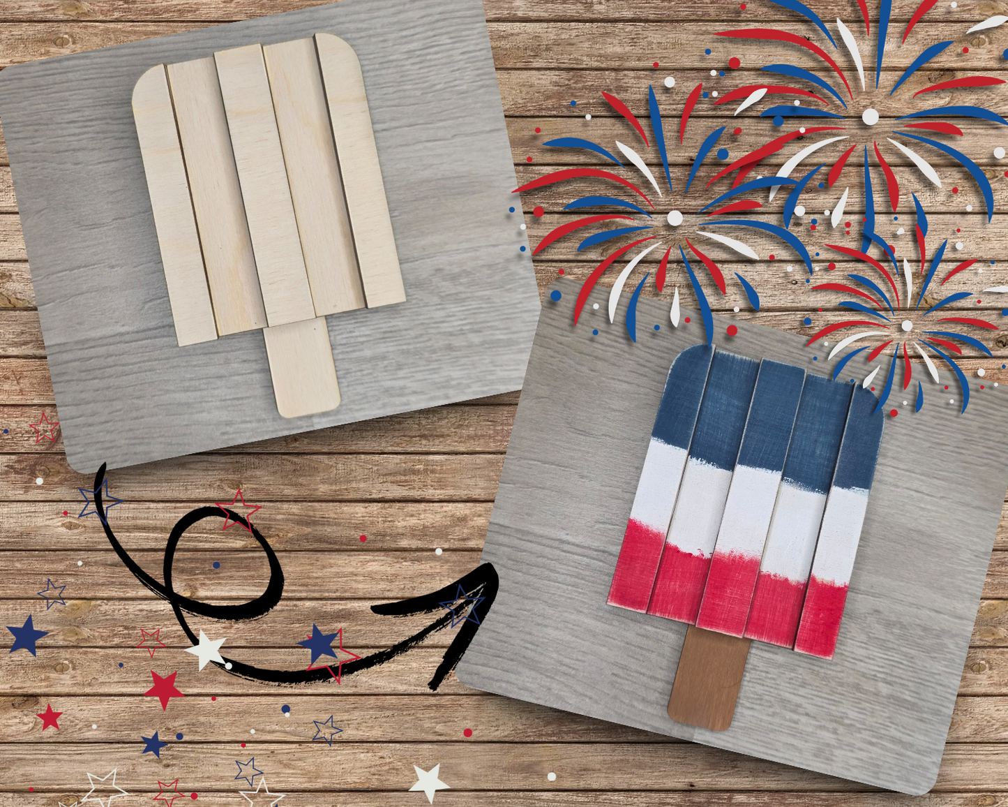4th of July Popsicle | #2853