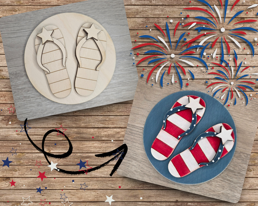 Freedom Flip Flops | #3078