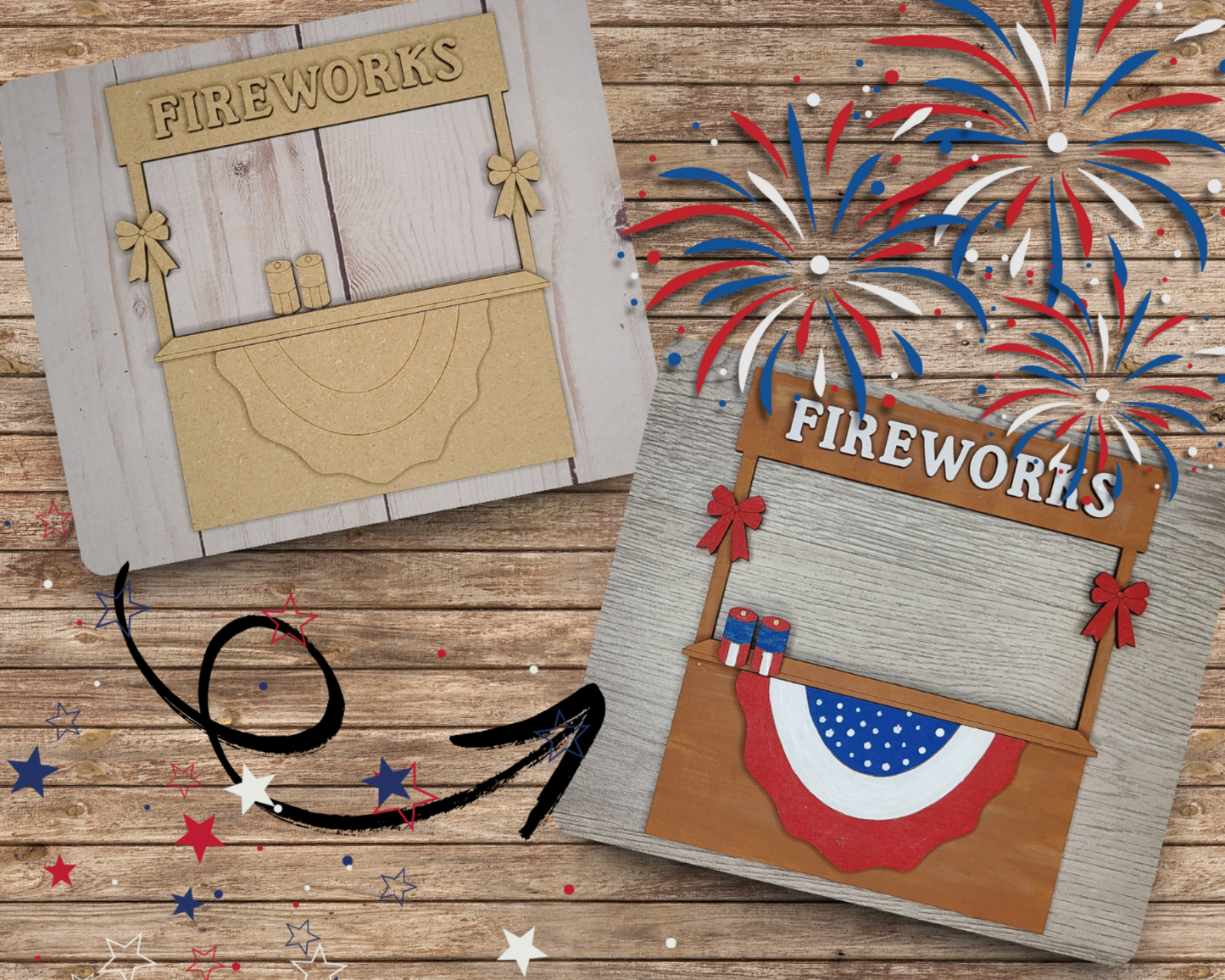 4th of July Firework Stand | #2640