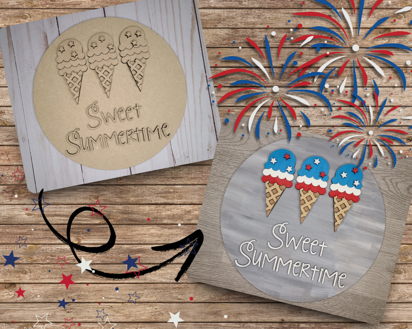Sweet Summertime Ice Cream | #2631