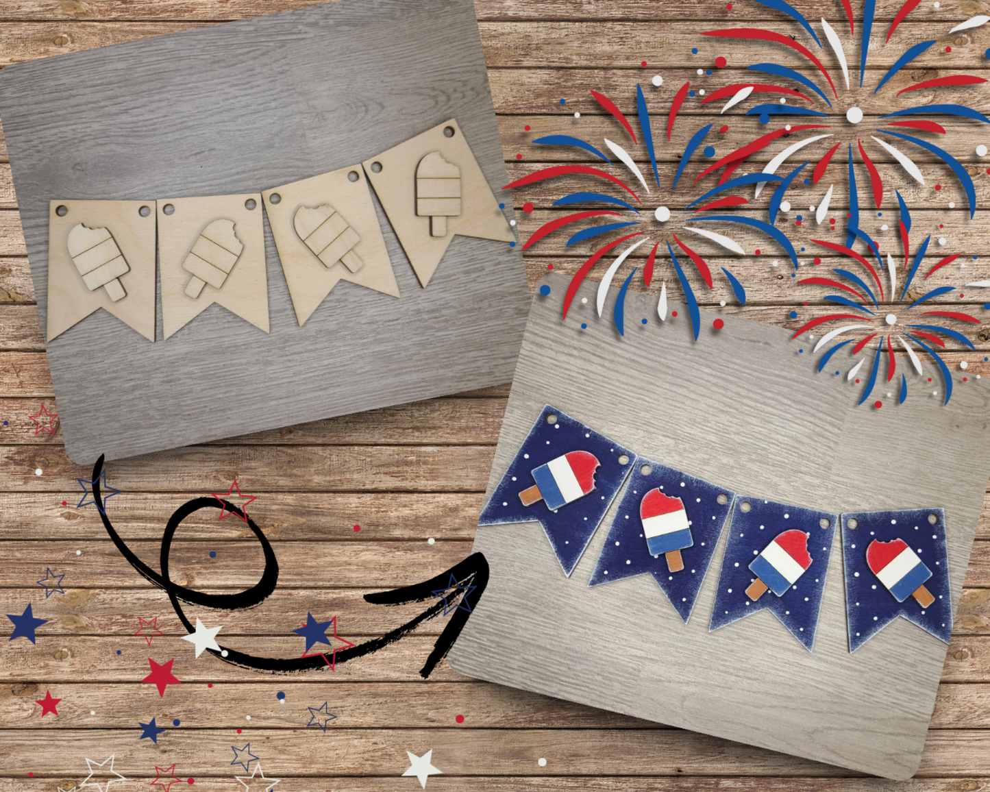 4th of July Bunting | #3687