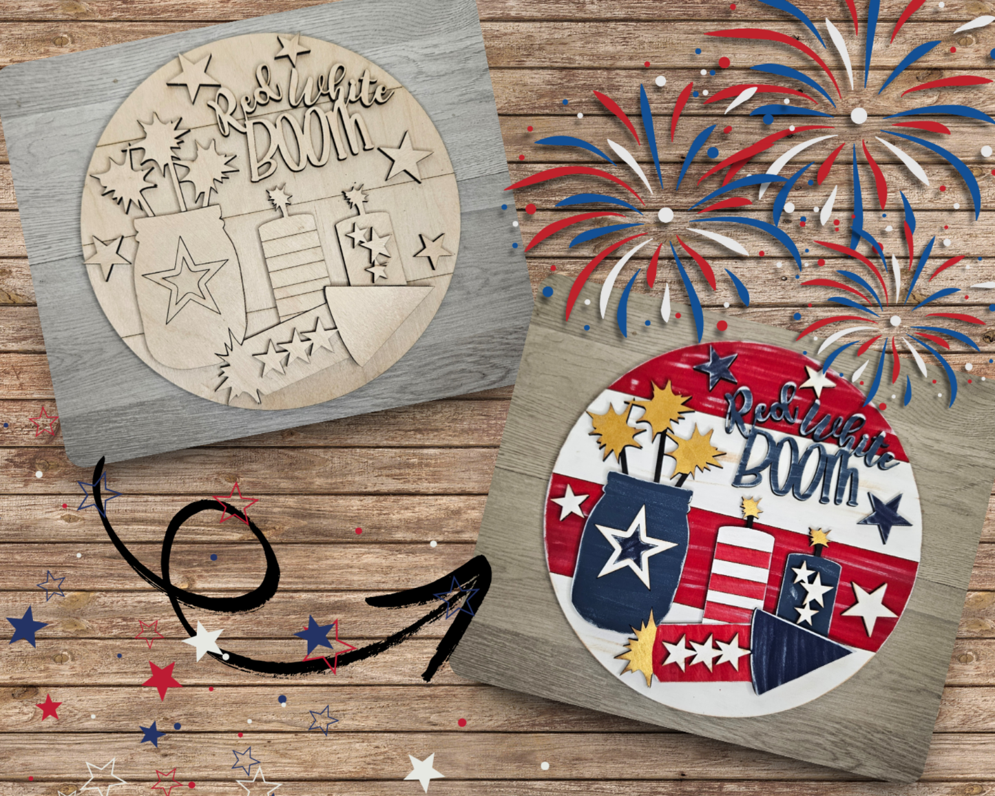 Red, White, Boom, Fireworks | #4399