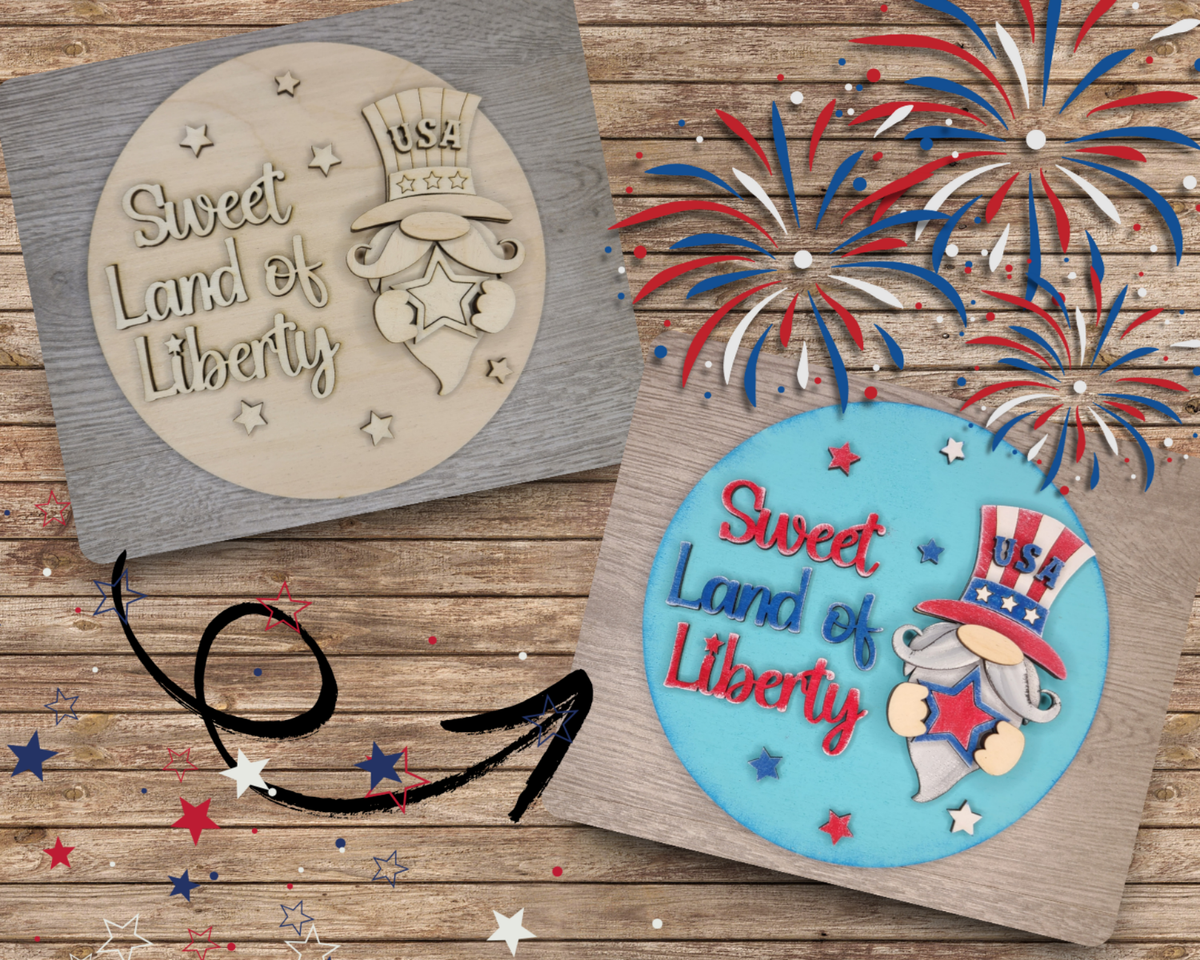 Sweet Land of Liberty Gnome | #2644