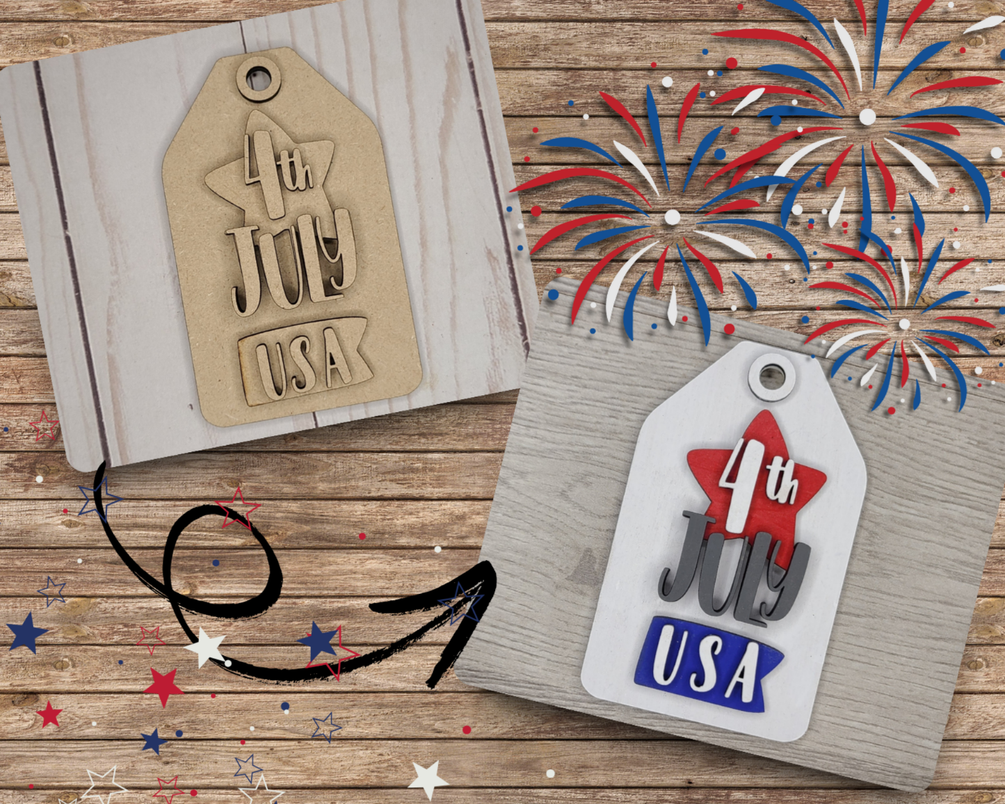4th of July Tag | #2697