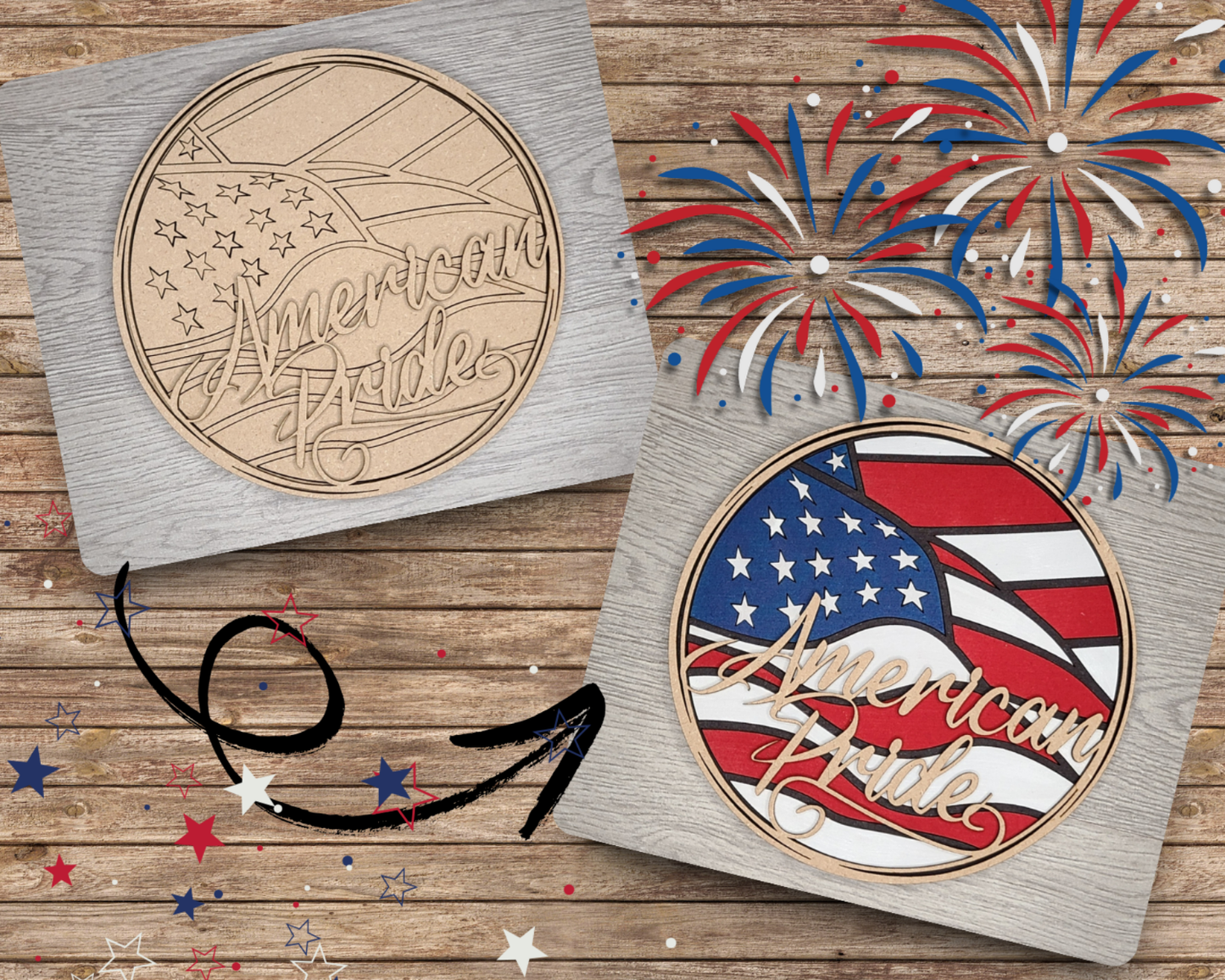 American Flag Decor | #2843