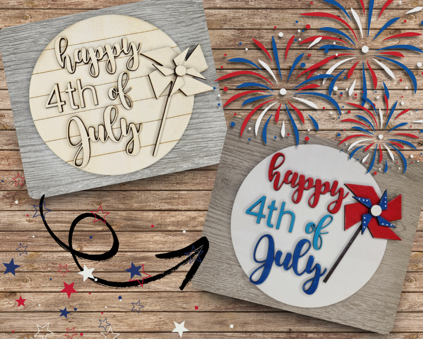 4th of July Pinwheel | #2862