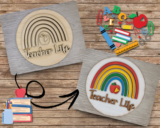 Teacher Life Rainbow | #3710