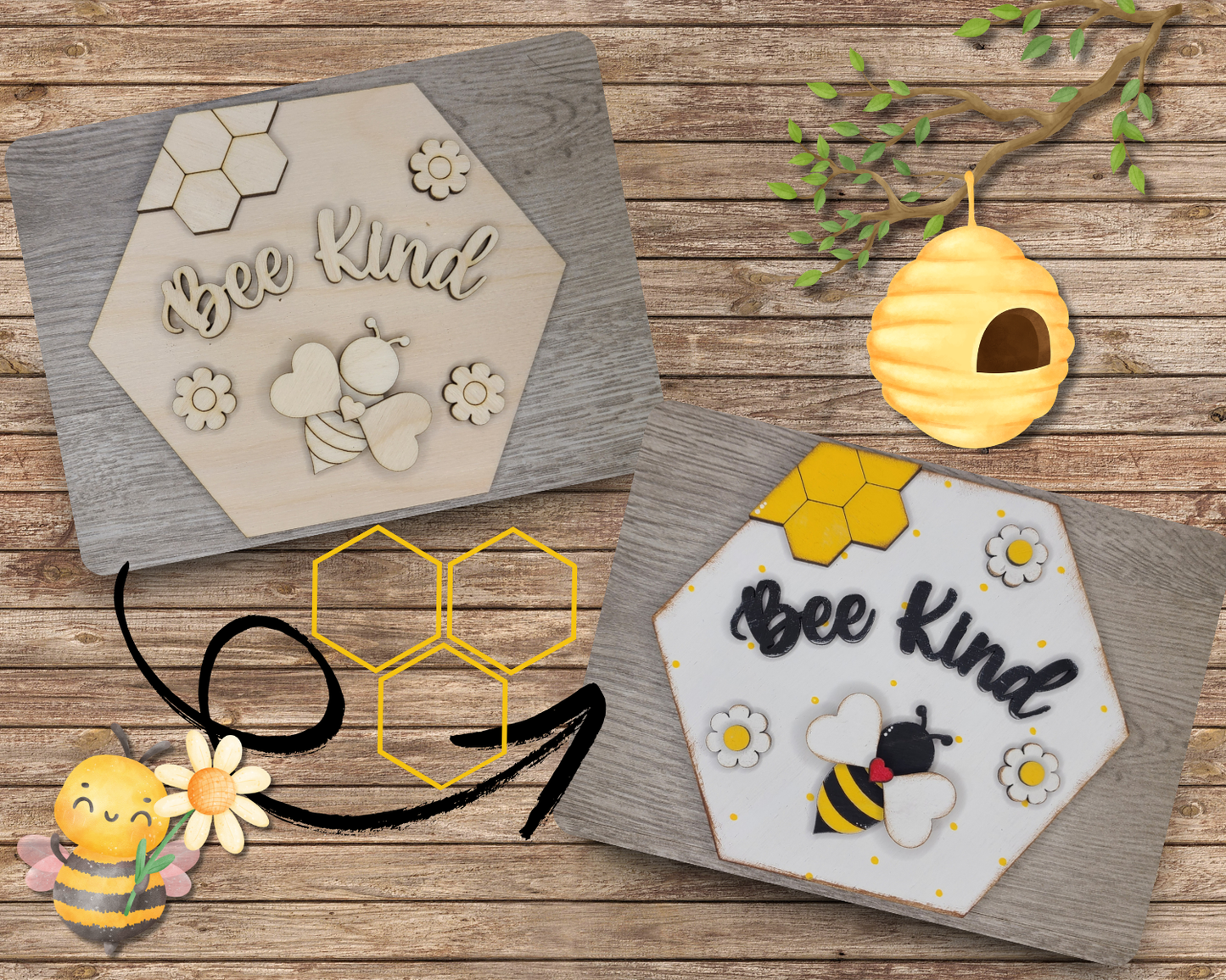 Bee Kind Sign | #3515