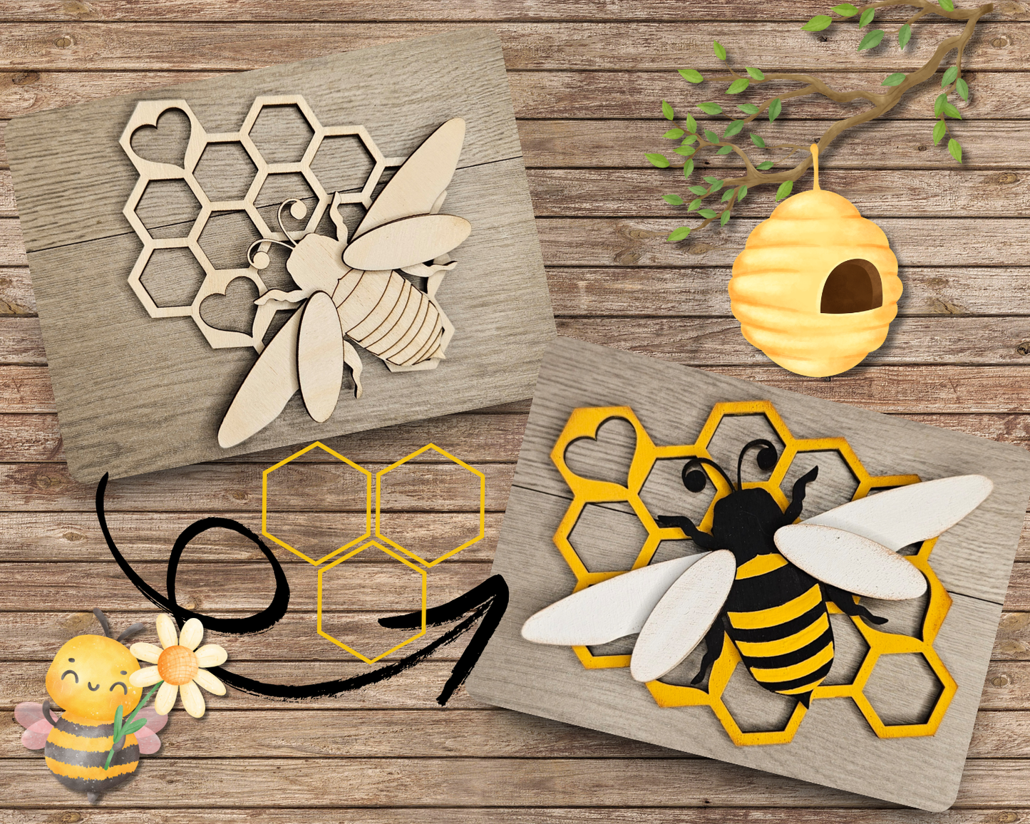 Honeycomb Bee | #4795