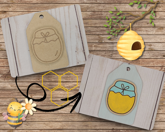 Jar of Honey Tag | #2685