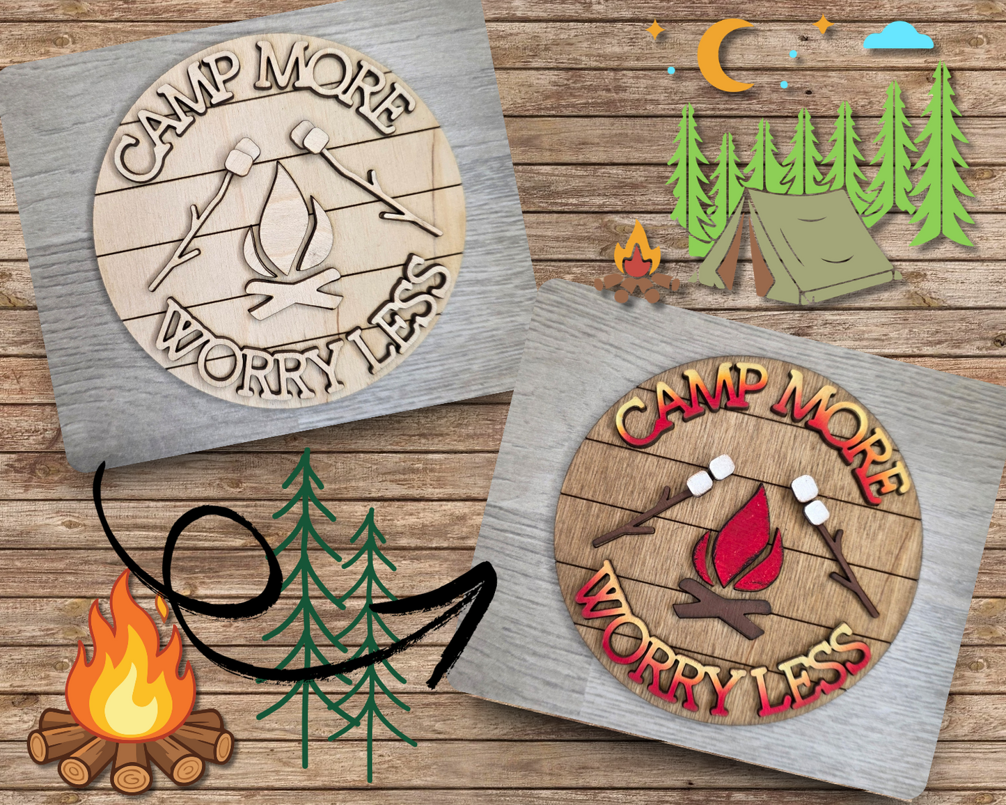 Camping More Worry Less | #3823