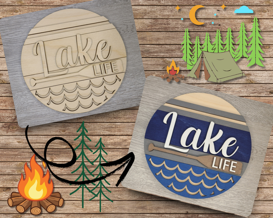 Lake Life Sign | #3125