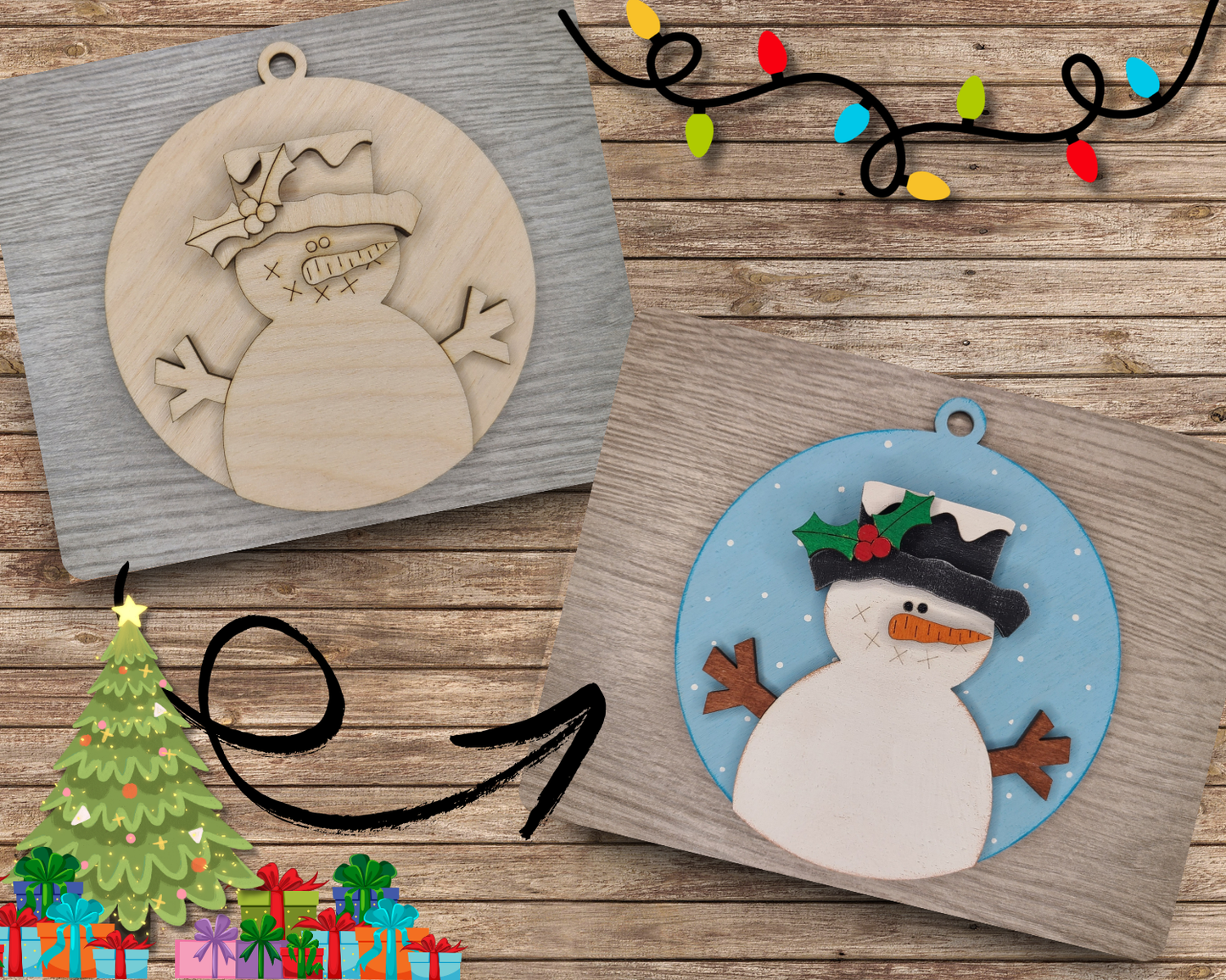 Snowman Ornament | #3206