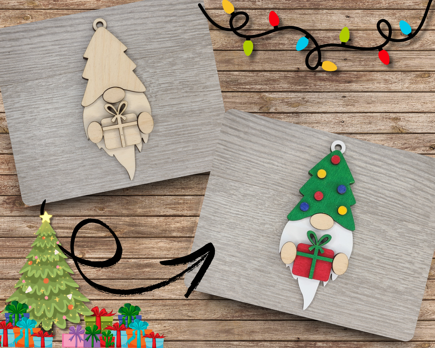 Gnome Ornament | #3339