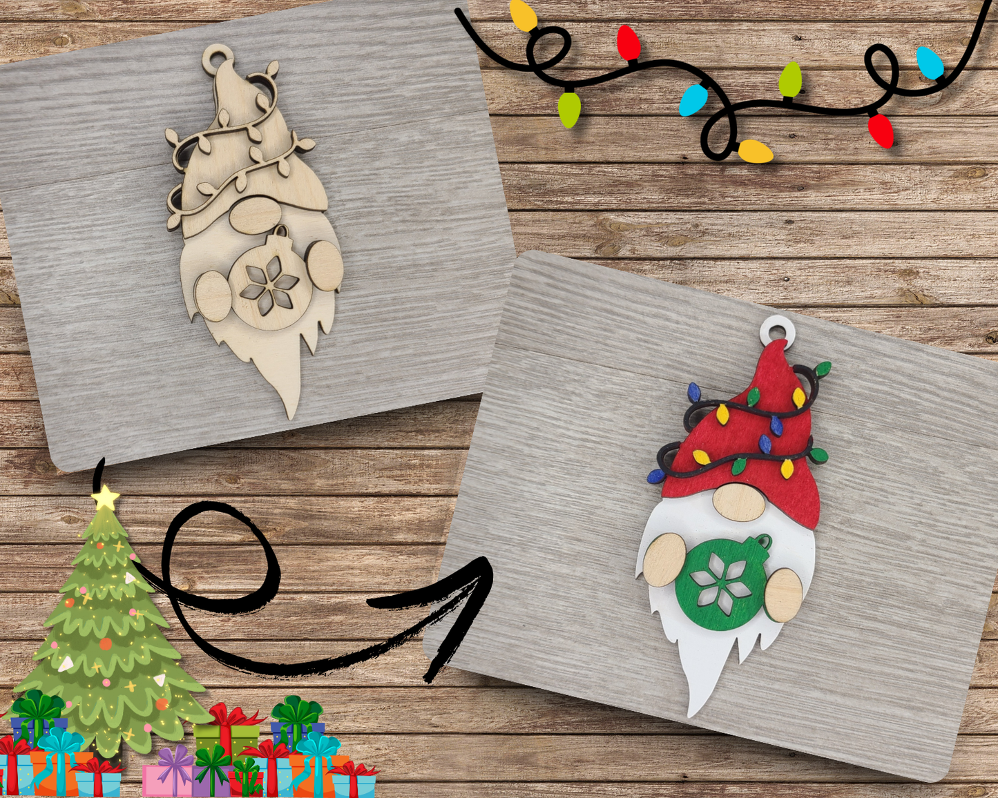 Christmas Gnome Ornament | #3338