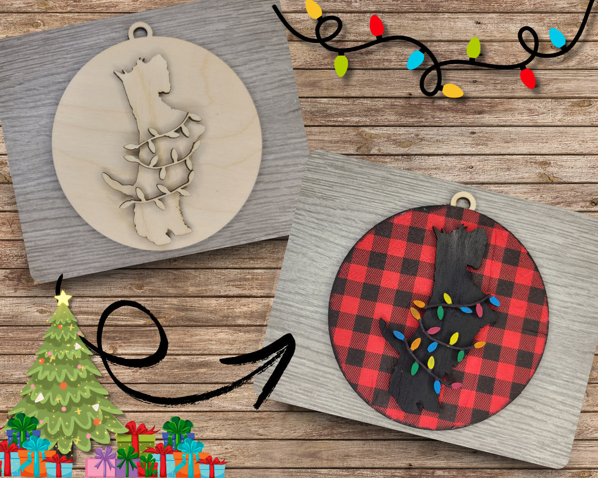 Scottie Dog Ornament | #3442