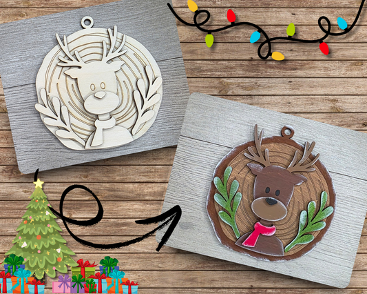 Christmas Deer Ornament | #5044