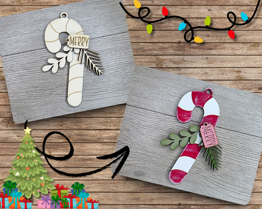 Candy Cane Christmas Ornament | #5054