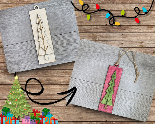 Rustic Christmas Tree Ornament | #2440