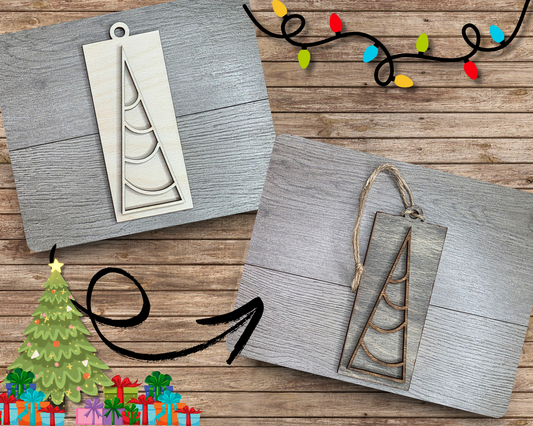 Rustic Christmas Tree Ornament | #5061