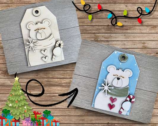 Polar Bear Christmas Tag | #5064