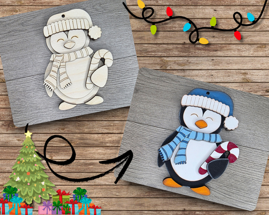 Winter Penguin Christmas Ornament | #5080