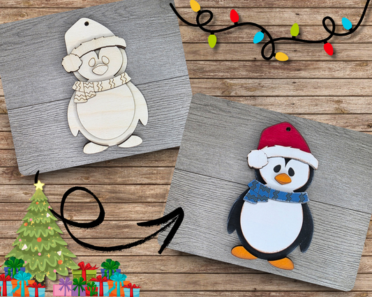 Christmas Penguin Ornament | #5079