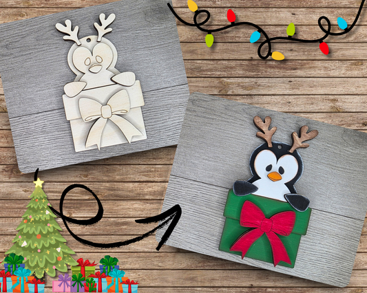 Christmas Penguin Ornament | #5078