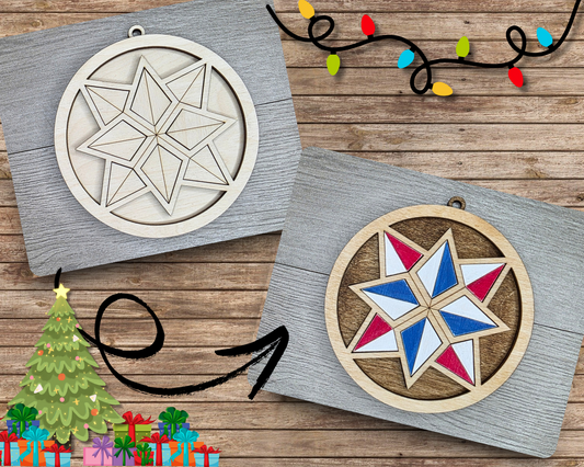 Star Quilt Ornament | #5071