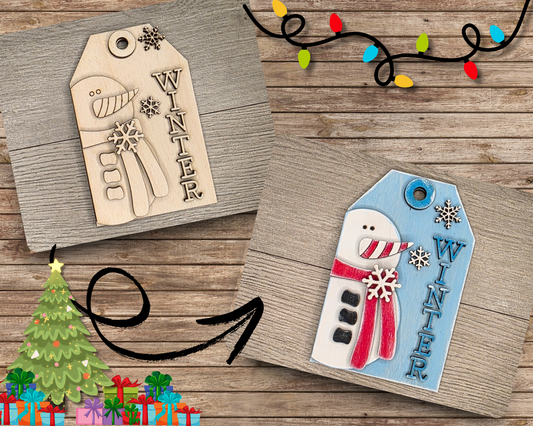 Snowman Winter Tag | #5093