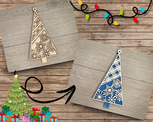 Snowflake Christmas Tree Ornament | #5116