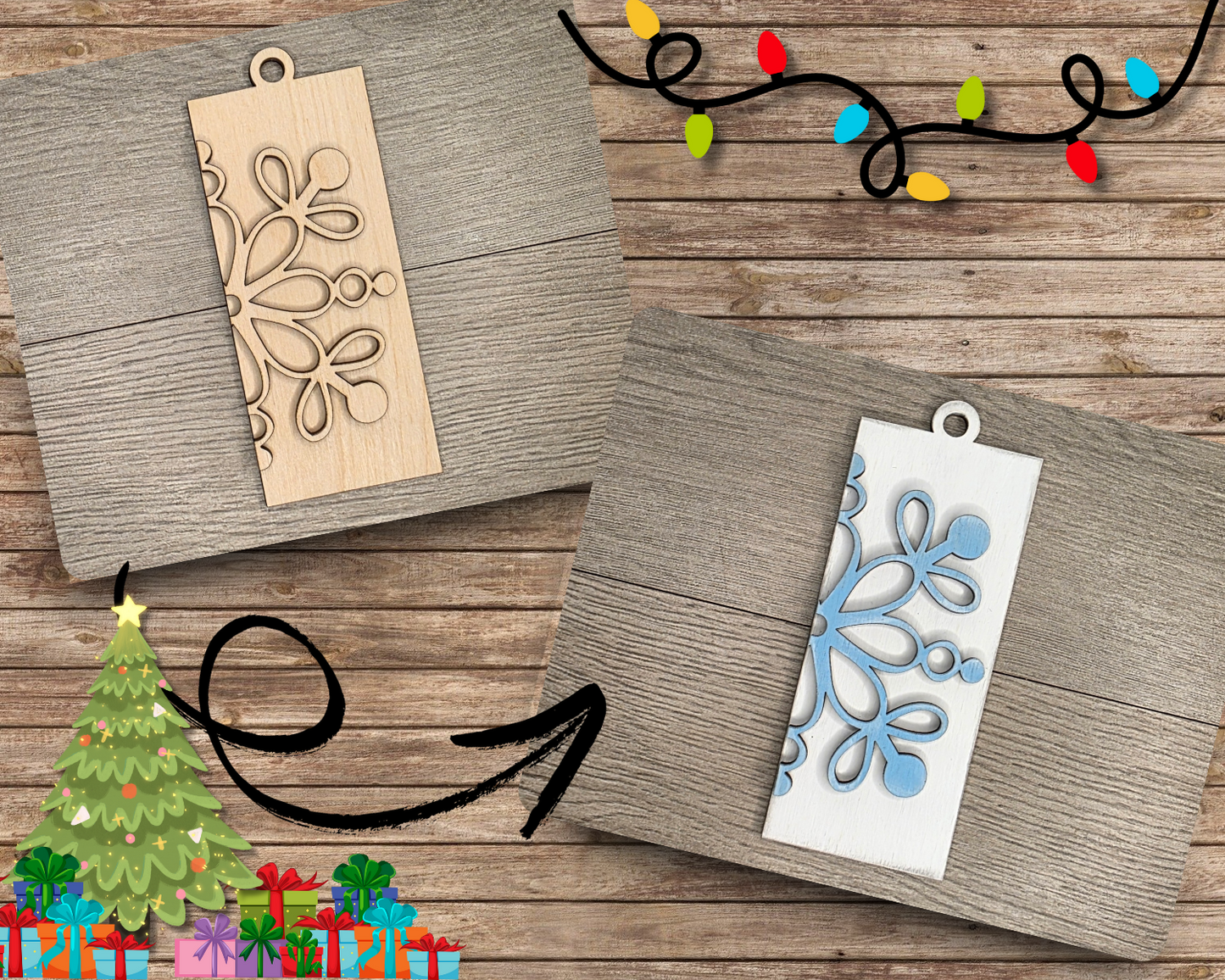 Simple Snowflake Ornament | #5102