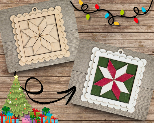 Quilt Star Ornament | #5117