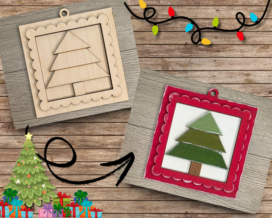 Quilt Christmas Tree Ornament | #5122