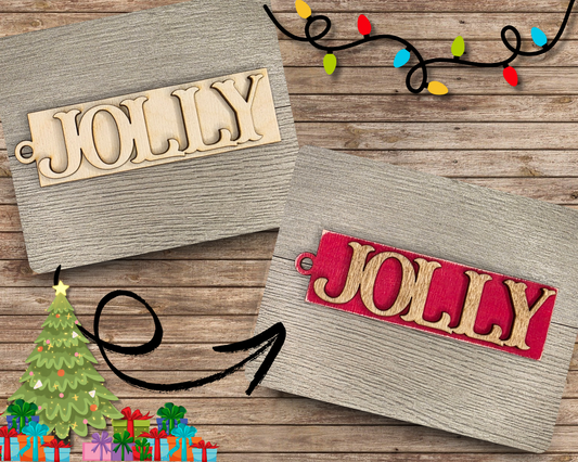 Jolly Christmas Ornament | #5126