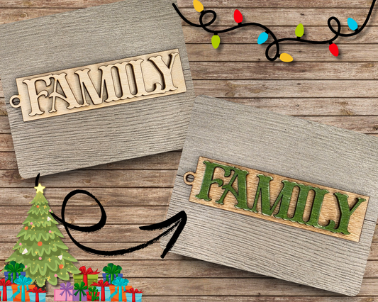Family Christmas Ornament | #5129
