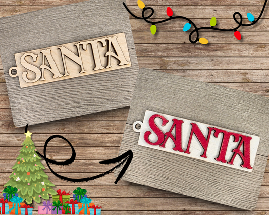 Santa Christmas Ornament | #5131
