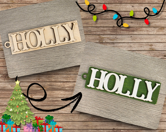 Holly Christmas Ornament | #5133