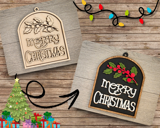 Merry Christmas Ornament  | #5143