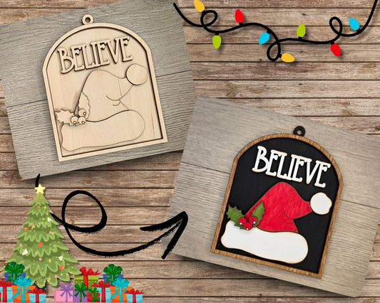 Believe Christmas Ornament  | #5139