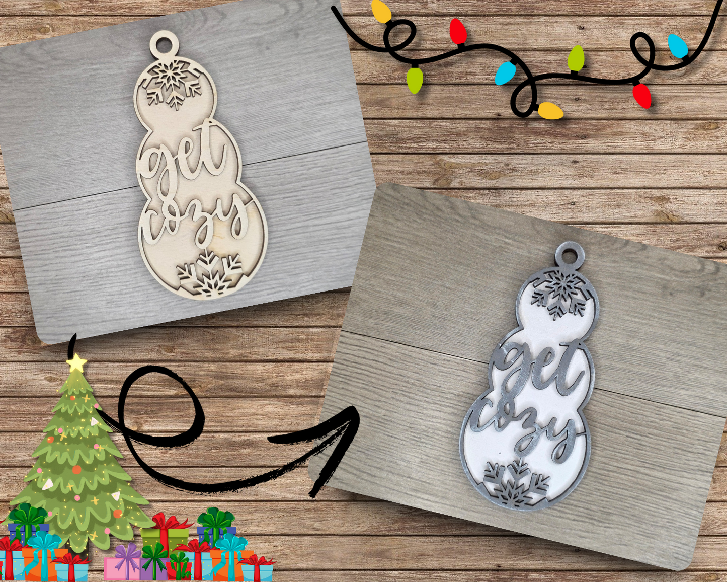 Get Cozy Snowman Ornament | #5220