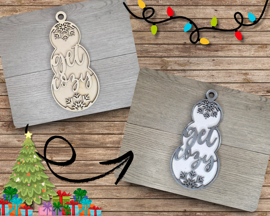 Get Cozy Snowman Ornament | #5220