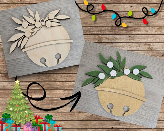 Mistletoe Bell Ornament | #2990