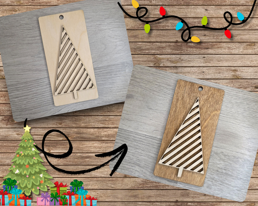 Christmas Tree Tag Ornament | #3012