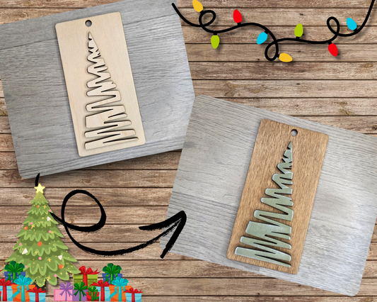 Christmas Tree Tag Ornament | #3563