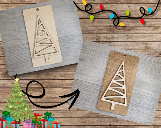 Christmas Tree Tag Ornament | #3001