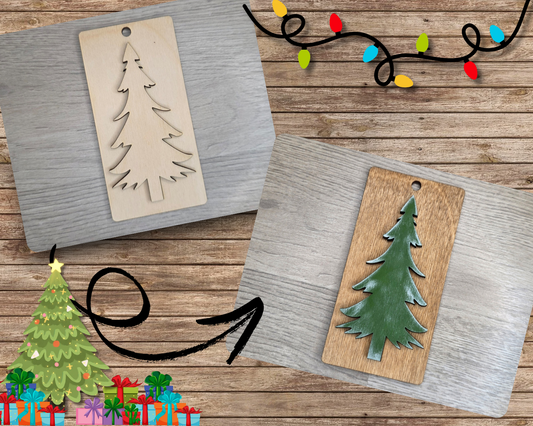 Christmas Tree Tag Ornament | #5238